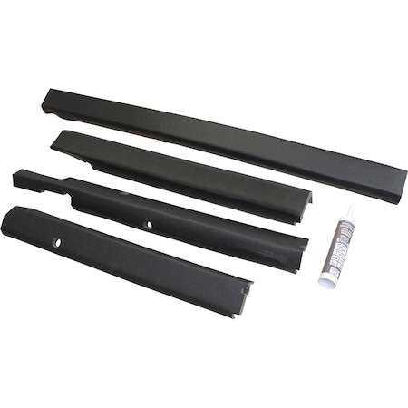 Aftermarket AMSS20005 Qwik Fit Corner Post Kit, Black AMSS20005-ABL